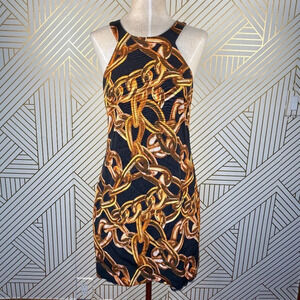 Trina Turk Aptos‎ Dress in Black Chain Print